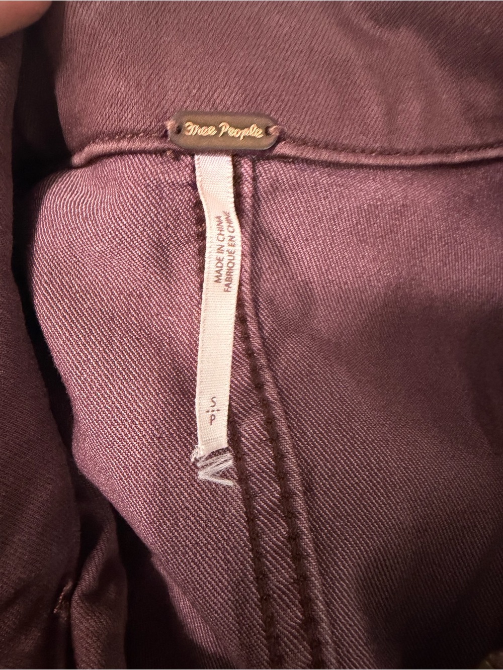 Free People Lennox Jumpsuit Sz  Small Utility Pockets Burgundy Brown Bitter Bark - Picture 5 of 15